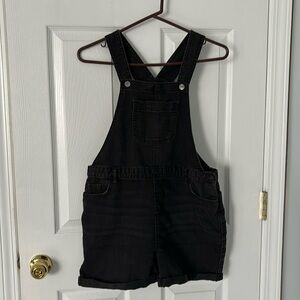 Girls denim shortalls
